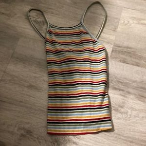 Halter top size sm multicolor striped